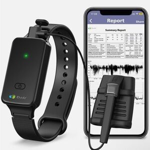 EMAY SleepO2 Wrist Recording Pulse Oximeter Continuous Oxygen Monitor Tracking